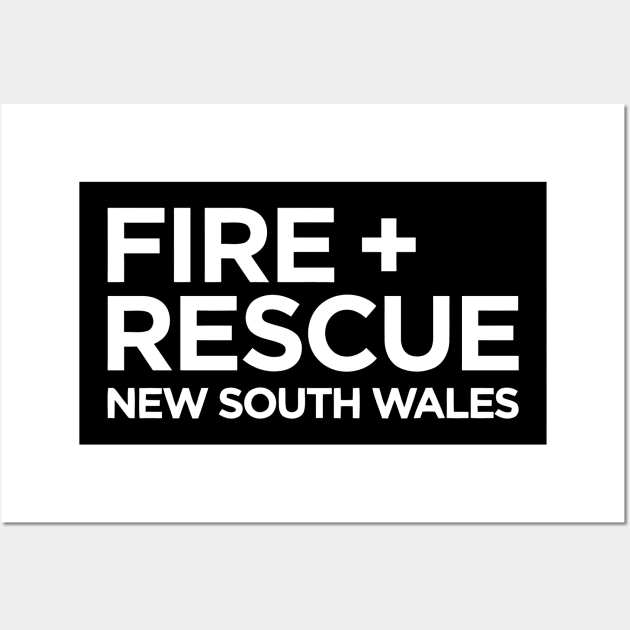 FIRE RESCUE NEW SOUTH WALES NSW Wall Art by sunjoyotantang